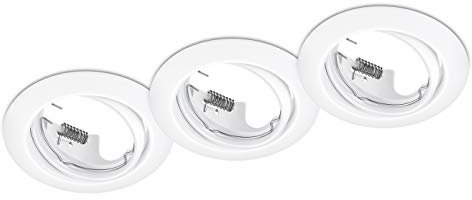 Trio Leuchten Einbauleuchten Set Jura 3er-Set Jura 650100331, Metall Weiß matt, exkl. 3x GU10