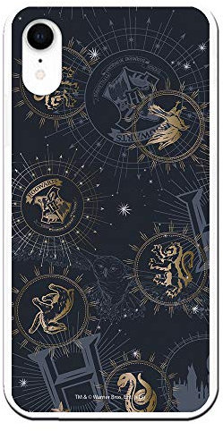 Official Harry Potter Constellation Badges iPhone XR Case to Protect Your Mobile Phone Flexible Silicone Apple Case with Official Harry Potter License.