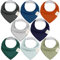 8 Stück Dreieckstuch Baby Junge, Mädchen - Unisex Bandana Lätzchen Baby, Super Absorbierende Halstuch Baby, Bio-Baumwolle Baby Lätzchen, Halstücher Baby für Säuglinge, Sabberlätzchen (Hunter)