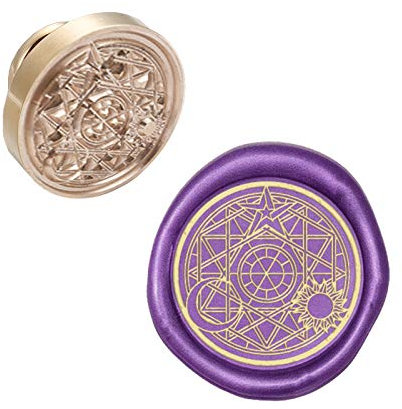 craspire Wax Seal Stempelkopf Magic Circle Abnehmbare Versiegelung Messing Stempelkopf Für Kreative Geschenkumschläge Einladungskarten Dekoration