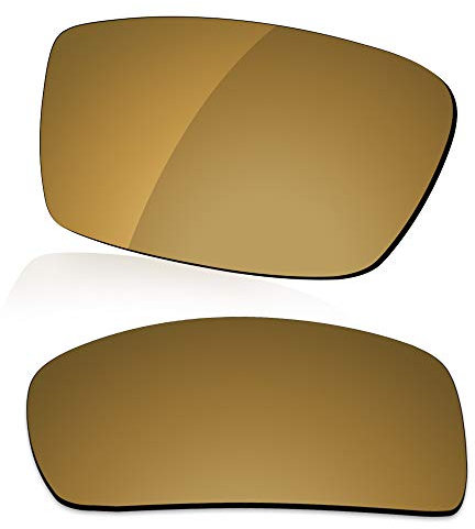 LenzReborn Polarized Lens Replacement for Oakley Gascan OO9014 Sunglass - Umber Gold - Polarized Mirrored