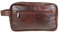 Trousse de toilette en cuir pour homme - Pour articles de toilette personnels - Voyage / vacances / nuit / week-end - Noir