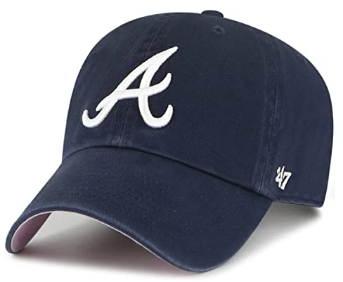 '47 Brand Ballpark Cap - CLEAN UP Atlanta Braves Navy