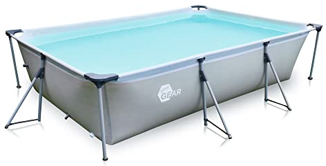 your GEAR Steel Frame Pool - div. Modelle/Größen - rund rechteckig oder quadratisch, 70-122 cm hoch Stahlrahmenpool Gartenpool Aufstellpool Schwimmbecken 300x200 300x300 400x200 Ø 366cm Ø 457cm