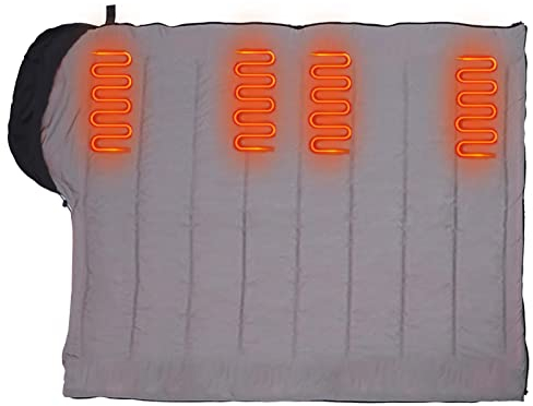 Beheizter Schlafsack | Beheizter Schlafsack für Camping | Umschlag-Stil für Typ C / USB Kompakter Schlafsack, elektrisch beheizter Schlafsack für Erwachsene