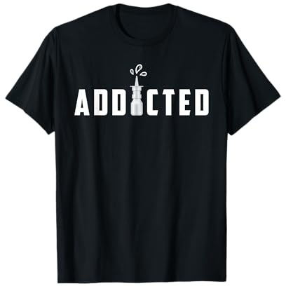 Lustiger Nasenspray Spruch Allergiker Männergrippe Schnupfen T-Shirt