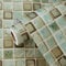 Yullpaper Papier Peint Adhesif Mosaïque Vert Papier Peint Salle de Bain Credence Adhesive Pour Cuisine Rouleau Adhesif Decoratif Vert 40cm X 300cm Revetement Mural Adhesif Sticker Carrelage Vintage