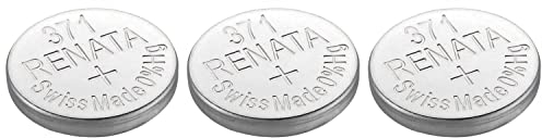 RENATA Lot de 3 Piles Bouton Silver Oxyde 371 / SR920 SW 0% Mercure