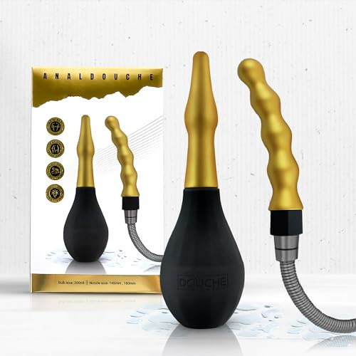 Kit de Enema y Ducha 2 en 1 - Bulbo Enema de 300ml - Duchas Anales para Hombres y Mujeres - Enemas para Limpieza de Colon - Douche Right