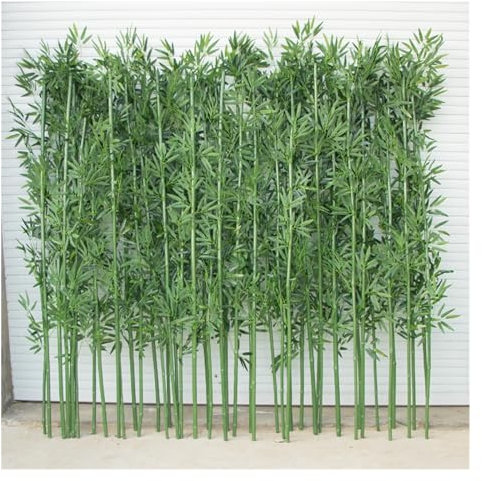 Bambú Árboles Artificiales 10/20/30/40/50/100 piezas bambú artificial Decor de árbol de planta de simulación, Adornos de paisajismo de plantas verdes falsas para porche, patio, terraza de jardín ( Col