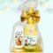 Hochwertiges Geschenkset zu Ostern - Piccolo Beerenperlwein Frohe Ostern mit Kerze Frohes Ostern, Osterhase mit Osterei - Secco Sekt und Stumpenkerze | Osterkerze mit Osterhase Osterei Motiv
