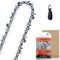 SAVIOR Catena per motosega da 45 cm, 3/8, 66 maglie da 1,6 mm, semi-scalpello, catena per Stihl