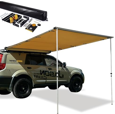 XRRJFYH Toldo Coche, PU3000mm, Altura Ajustable, Toldo Furgoneta Camper Toldo Caravana Lateral, Toldo Furgoneta, Toldo Camper (Size : 200x250cm/79x98in)