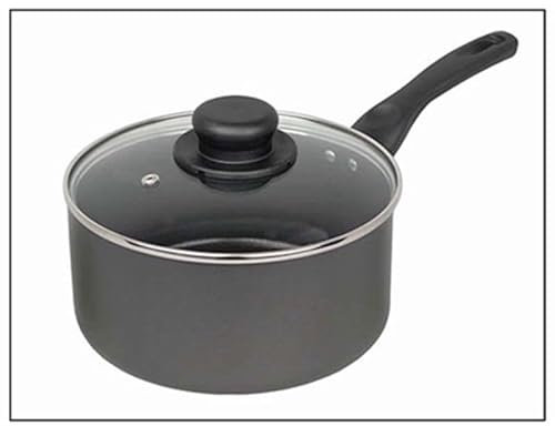 18cm Non-Stick Saucepan with Tempered Glass Lid - FS018