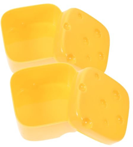 IMIKEYA 5 Sätze Käse Knuspriger Für Kühlschrank Küchenaufbewahrungen Boxen Food Container Frischhaltebox Für Käse Butterdosen Lebensmittelboxen Plastik Yellow 2 Stück * 5