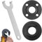 MEKEET Angle Grinder Attachment, 1PCS Key Wrench Flange Wrench, Metal Lock Nut, Adjustable 140mm, 4.5/5 Inch Grinder Flange Nuts for Milwaukee etc