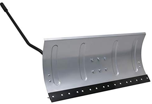 Xichuzi Schneeschild für Rasentraktor 100 cm, Schneepflug, Stahl, Silber, 3 Winkeleinstellungen, 100 cm Grifflänge