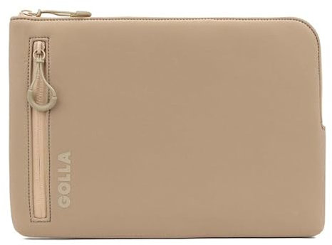 Golla Laptop Tasche/Wasserdichter Laptop Sleeve aus Neopren/Für MacBook, Asus und weitere Notebooks/Elegante Laptophülle/Reißverschluss mit Neoprenmantel / 13 Zoll/Coffee