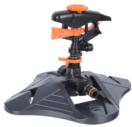 Kisangel Wassersprinkler Für Rasen Rotierende Sprinklerbasis Automatischer Gartensprinkler Effiziente Bewässerung Für Gärten Und Rasenflächen