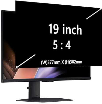 RanBluu 19 inch Laptop Privacy Screen Filter for Display, 19 Removable Anti Glare Protector, Blue Light Filter Shield Film for Computer Screen & Monitor (19 5:4)