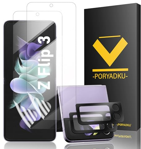 2 Stück Panzer Schutz Glas Folie Für Samsung Galaxy Z Flip 3+ 2 Stück Weiche Innere Schutzfolie, Fingerabdruck-ID Unterstützen, HD Clear Displayschutz