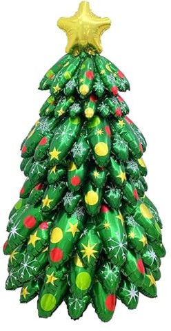 Ballons de Noël - 51 pouces, Fileno en film de Noël | Super Shape Foil Décorations d'arbre de Noël en Roßer fabriquées en film d'aluminium, fête et