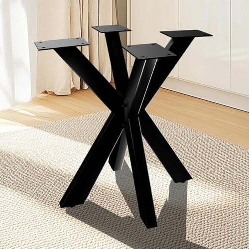 Cavabien Couchtischbeine, Schreibtischbeine mit rutschfesten Fußpolstern, Moderne Bankbeine, Metallbeine für Möbel zum Selberbauen von Bänken, Schreibtischen, Stühlen, Esstischen (71cm Runde Form)