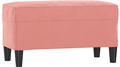 Tomostar Banc Bout de Lit, Banc Banquette Rose 70x35x41 cm Velours