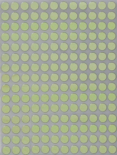 Royal Green Etiketten Gold 8 mm runde Aufkleber – 0,3 Zoll Klebepunkte im 900 Pack