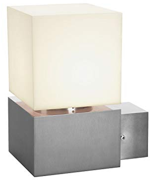 SLV LED Wandlampe SQUARE WL für die effektvolle Außenbeleuchtung von Hauseingang, Wänden, Wegen, Terrassen, Fassaden, Treppen | LED Wandleuchte, Aussenleuchte, Gartenlampe | E27, max. 20W,