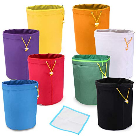 TuToy 5 Gallon Filter Hash Bag Ice Bubble Pflanzextraktor Mit Pressing Mesh Screen - Blau