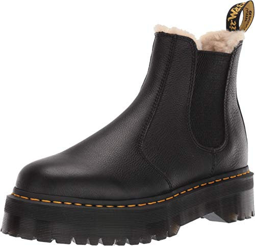 DR. MARTENS 2976 Quad FL, Springerstiefel Unisex-Erwachsene, 43 EU, Black Pisa Natural Em Toby 900g, 43 EU