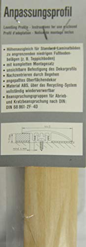 Anpassungsprofil für Laminat 7-11mm Buche Hell mit UP