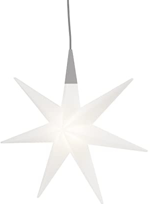 8 seasons design Shining Glory Star LED Weihnachtsstern (70 cm, weiß) mit Farbwechsler (15 Farben), inkl. Leuchtmittel, hängender Stern XXL, beleuchtete Weihnachtsdeko, für innen + außen