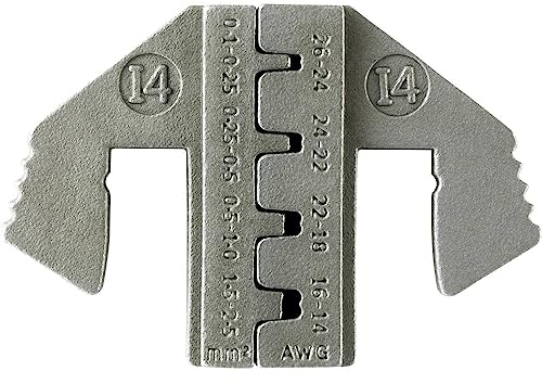 TOOLCRAFT PLE-0I4 Crimp-Einsätze Flachstecker Quetschbereich: 0.1 bis 2.5 mm² Passend für Marke (Zangen): TOOLCRAFT PZ-