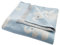 Bio Babydecke 100% Bio-Baumwolle (kbA) GOTS zertifiziert, Elefanten Blau, 80 x 100 cm