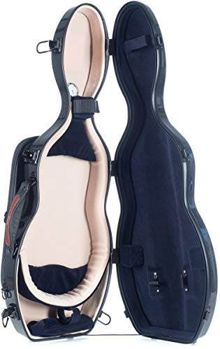Custodia per violino Fiberglass Ultra Light 4/4 point black - navy blue M-Case + Music Bag