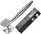 AMOZO Fleischhämmer-Fleischklopfer Edelstahl Spülmaschinenfest-Doppelseitig Schnitzelklopfer für Schnitzel, Koteletts, Steaks– Meat Tenderiser Stainless Steel