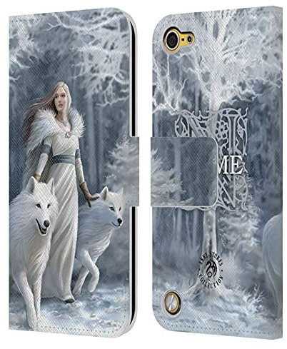 Head Case Designs Offiziell Zugelassen Personalisierte Individuelle Anne Stokes Winterwächter Kunst Leder Brieftaschen Handyhülle Hülle Huelle kompatibel mit Apple iPod Touch 5G 5th Gen