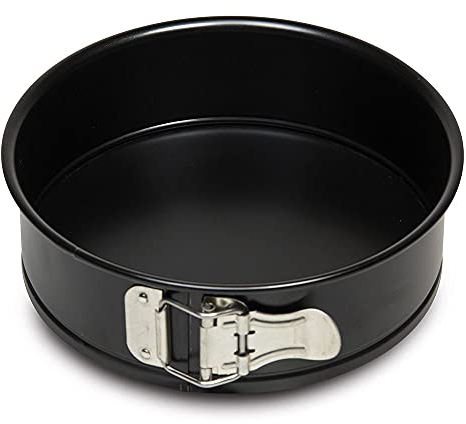 Guardini, molde desmontable de 1 fondo Ø 18 cm, Acero con revestimiento antiadherente, Negro, Made in Italy, Línea Gardenia