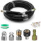 Cowhilan 15M Kit Pulizia Tubo di Scarico Idropulitrice 400 Bar 5800 PSI Tubo Idropulitrice ad Alta Pressione con Ugello a Getto e Ugello a Getto Rotante