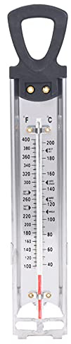 Evarbuild /Jelly/Deep Fry Thermometer, Steel, with Pot Attachment and Quick Reference Temperature Guide
