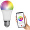 EMOS GoSmart - Smart Home RGB LED-Lampe A60 mit App - E27 - dimmbar, mehrfarbig & Weißtöne - 806lm - sparsam, 9W (statt 60W Glühbirne) - 20 000 Stunden - WiFi - Google Home und Alexa kompatibel