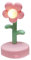 Mini-LED-Schreibtischlampe, Niedliche Blumen-Tischlampe, LED-Nachtlicht, Blumenform, Schreibtisch-Dekoration, Nachttischlampe, Tragbare Lesetisch-Nachtlampe, Schreibtischlampe für Kinder,(Rosa)