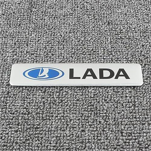 PartyUnix 3D Metall Embleme Sticker Auto Körper KofferraumtüR Chrom Abzeichen Dekoration für Lada ufkleber Logo,C
