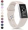 YLK für Fitbit Charge 3 Armband/Fitbit Charge 4 Armband für Damen Herren, Schön Silikon Uhrenarmbänder Neuer Sport Verstellbares Ersatzarmband für Fitbit Charge 4/Charge 3, Klein Sternfarbe