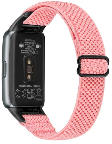 Janson Bracelet de montre en nylon extensible compatible avec Huawei Band 6/Huawei Band 6 Pro/Honor Band 7, bracelet de remplacement sportif réglablerespirant confortable pour hommes et femmes
