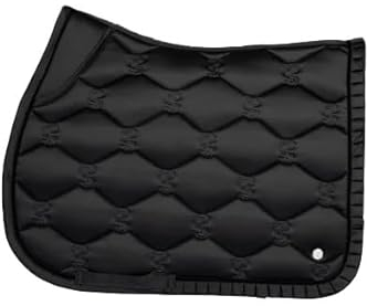PS of Sweden 2023 Ruffle Jump Saddle Pad 1110-058 - Black Saddle Pad Size - Full