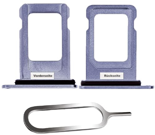 IS-TECK SIM-Kartenhalter Ersatz SIM-Tray Kompatibel mit iPhone 13 Pro/Max inklusive SIM-Nadel SIM-Kartensteckplatz (Sierrablau)