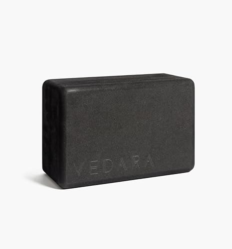 VEDARA® Yogablock EVA - Leicht und Formstabil - Yogaklotz aus Moosgummi - EVA Block für Yoga, Pilates, Fitness - Yoga Block für Anfänger und Fortgeschrittene (Einzeln)